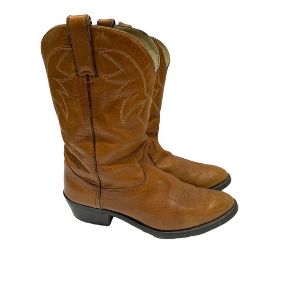 VTG MENS DURANGO COWBOY BROWN BOOTS SIZE 11 D - Picture 2 of 10